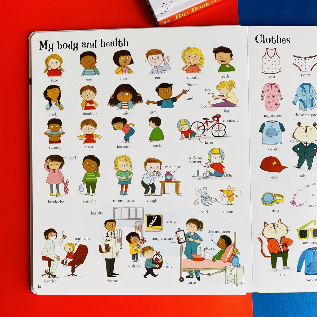 Sách khổng lồ học từ vựng tiếng anh Big Book of English Words Usborne cho bé