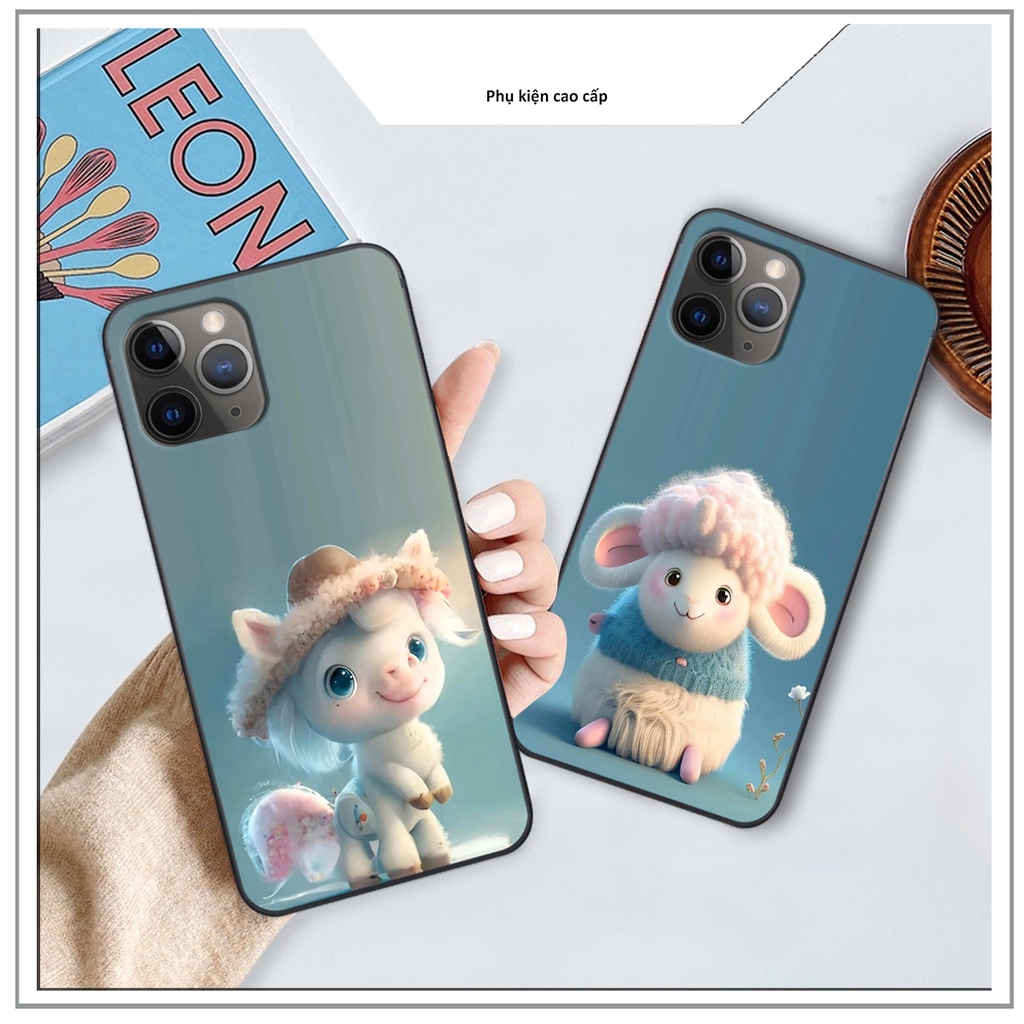 Ốp lưng iphone 11pro/11promax Viền Vuông in hình 12 con giáp Hot trend siêu dễ thương