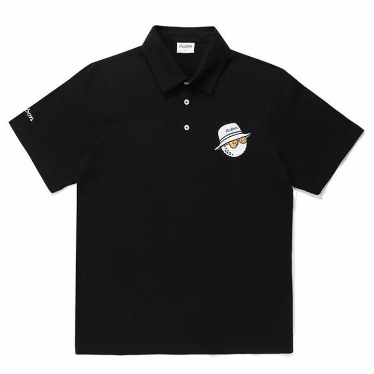Áo polo MALBON CCPER 2022 Tay Ngắn Bằng Cotton Trơn Phong Cách Hàn Quốc Mới Cho Nam