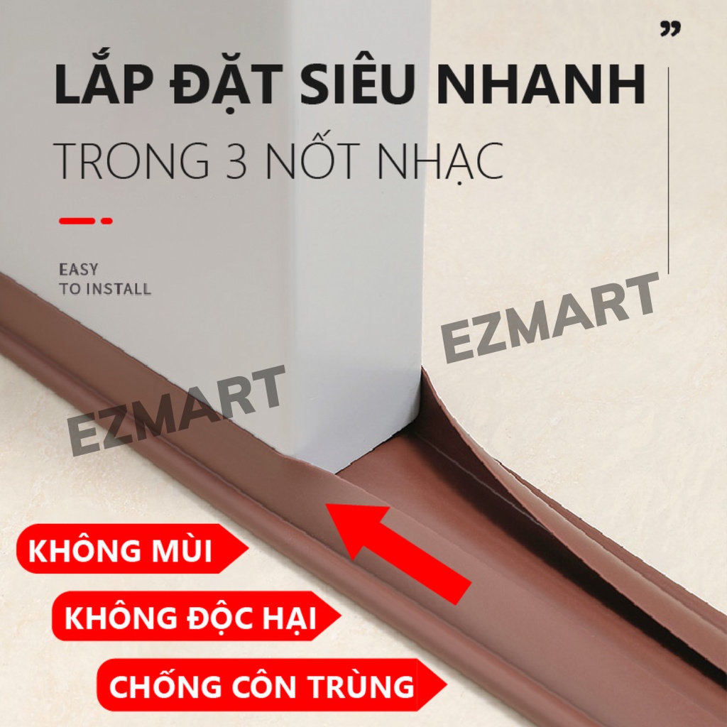 Nẹp cao su đúc thế hệ mới chặn khe cửa, Ron chặn cửa chống côn trùng cách nhiệt EZMART