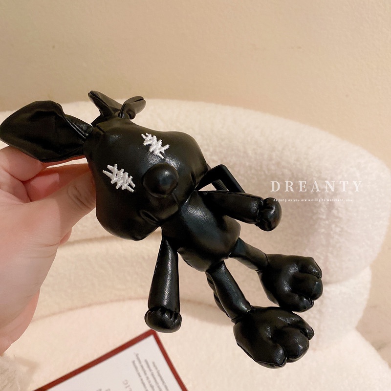 Kẹp Tóc Hình Vuông Bằng Da Thiết Kế Độc Đáo