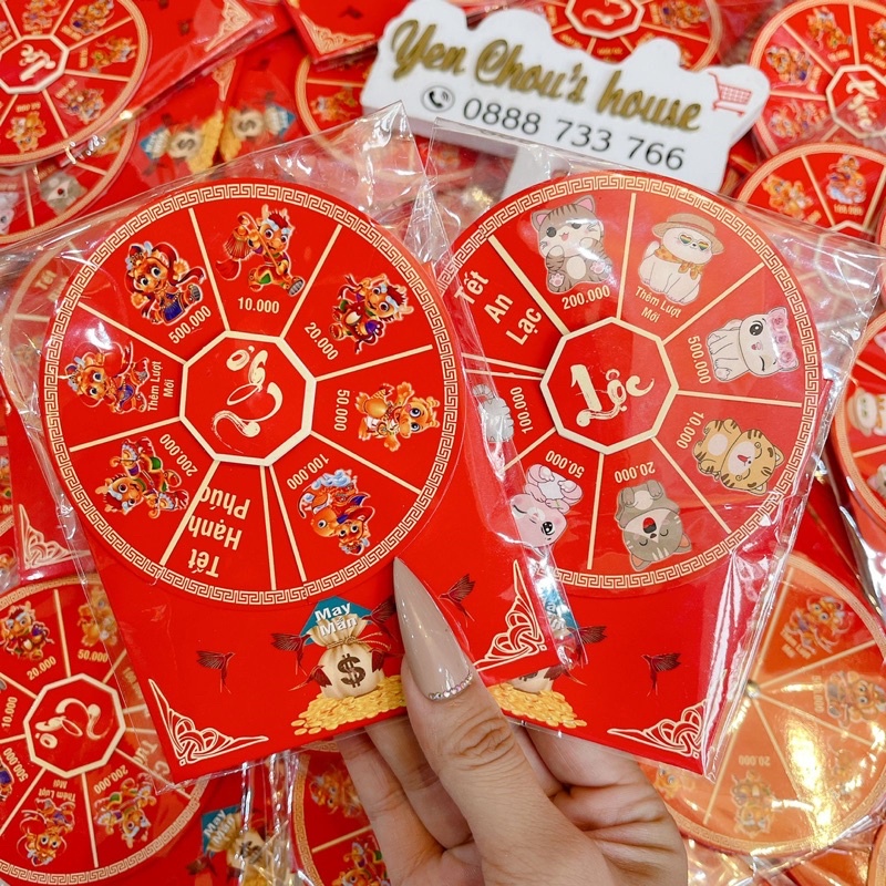 Bao lì xì quay số may mắn