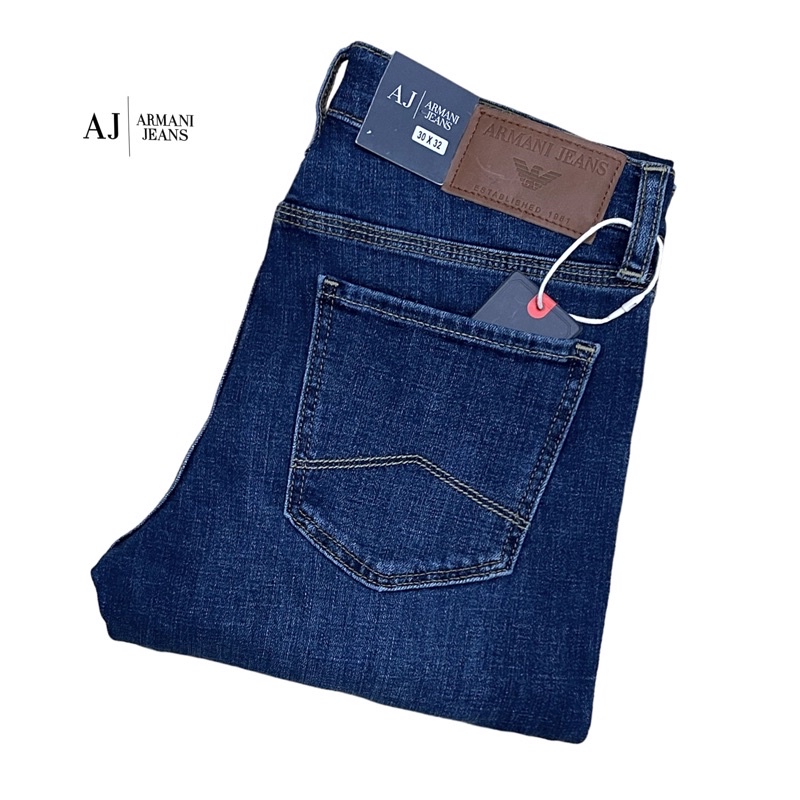 Quần jean nam hàng hiệu Armani xuất khẩu chuẩn hãng cực đẹp , cực chuẩn - phôm slim ống đứng vừa vặn , không ra màu