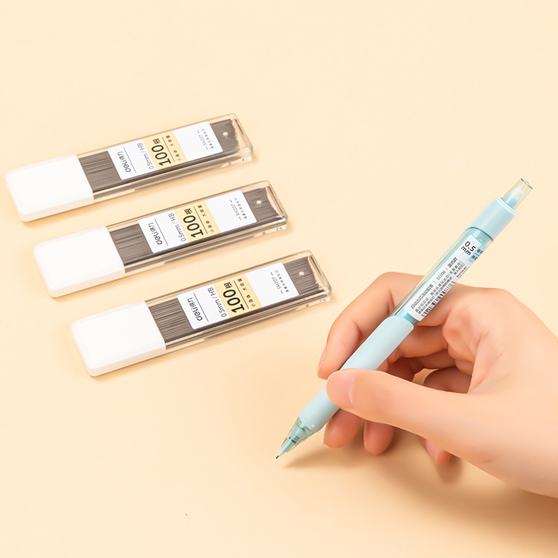 Hộp ngòi bút chì kim Deli  SH207/SH208 ngòi HB 0,5/0,7mm