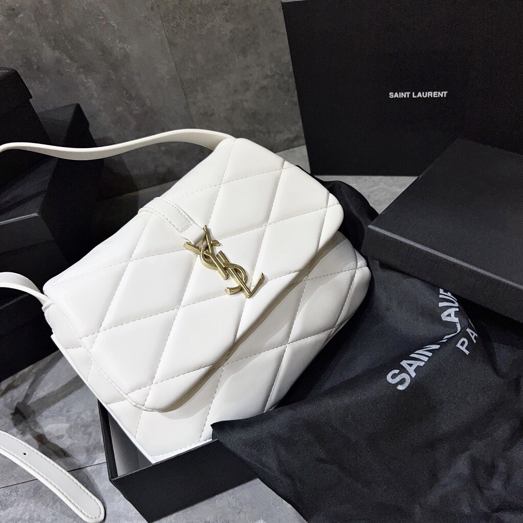 Túi kẹp nách YSL trần trám da mềm size 24 full box Túi ys.l đeo vai full box - ZENI.STORE