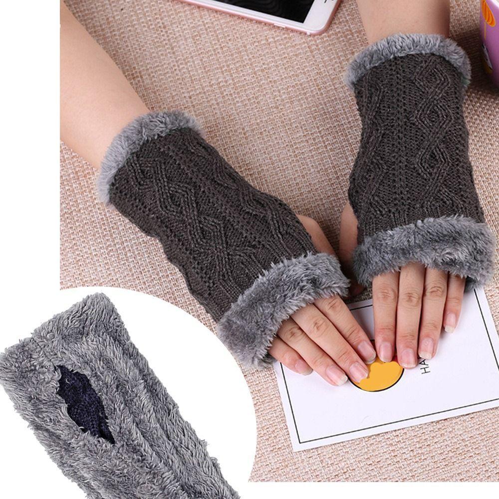 Găng Tay Len Cừu Hở Ngón MIHAN1