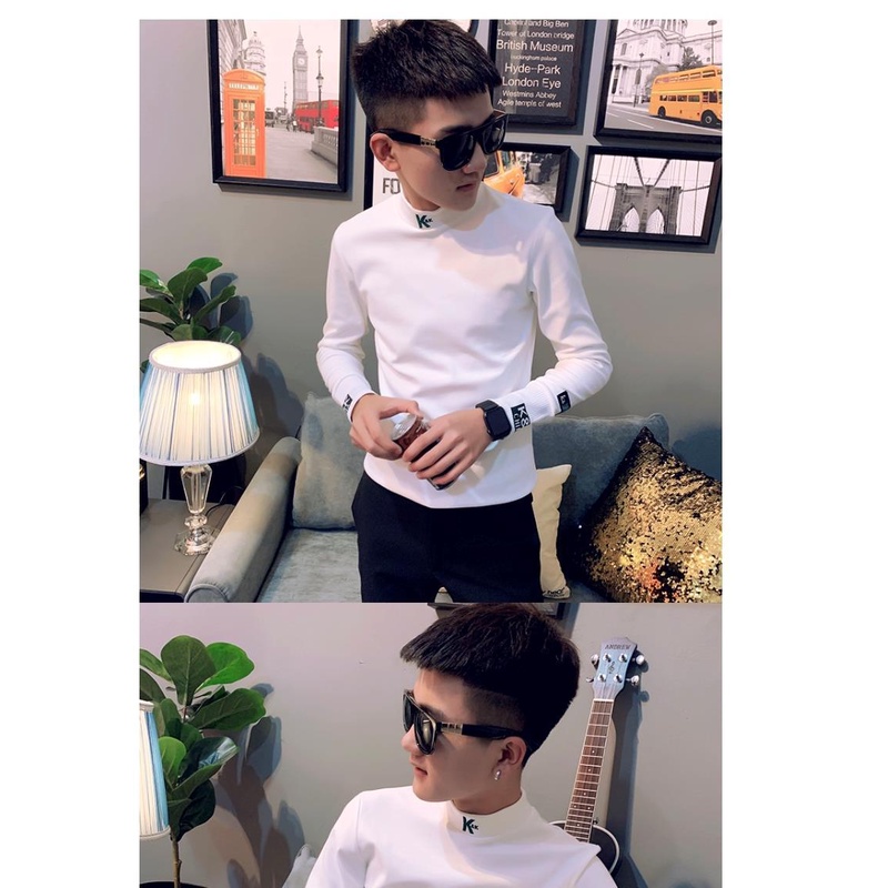 Áo Thun DàI Tay DáNg Ôm ThờI Trang Thu Đông Cho Nam