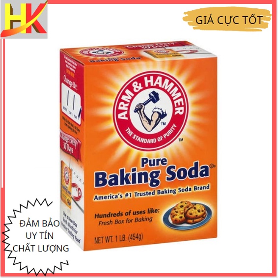 Baking soda - bột nở baking soda khử mùi, diệt khuẩn, tẩy rửa, làm bánh, chăm sóc da hộp giấy 454g Mỹ - GIÁ CỰC TỐT
