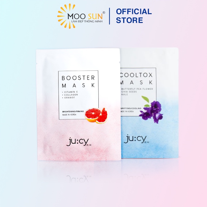 Mặt nạ dưỡng da BOOSTER MASK - COOLTOX MASK Ju:Cy Hàn Quốc 25ml