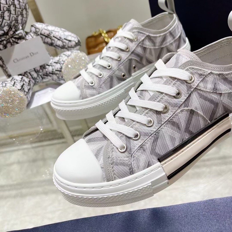 GIÀY DIO SNEAKER LOW CANVAS GREY LAI AU. GIÀY THỂ THAO DIO B23