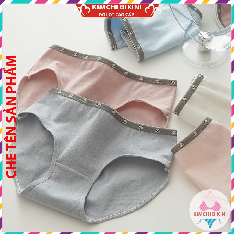 [Thanh Lý] quần si lit nữ Cotton mịn cạp hình dễ thương KIMCHIBIKINI quần xip nữ cute mềm mại xinh đẹp QL072