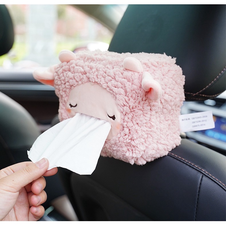 TÚI/ HỘP ĐỰNG KHĂN GIẤY CHO GIA ĐÌNH VÀ Ô TÔ HÌNH THÚ SIÊU ĐÁNG YÊU