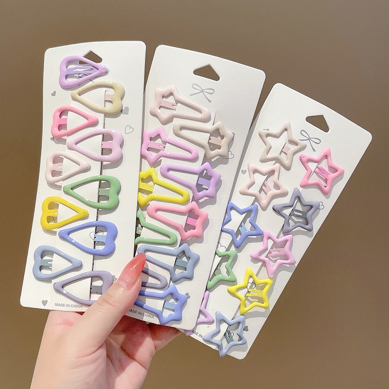 Set 10 Kẹp Tóc Nhỏ Nhắn Dễ Thương Cho Bé Gái