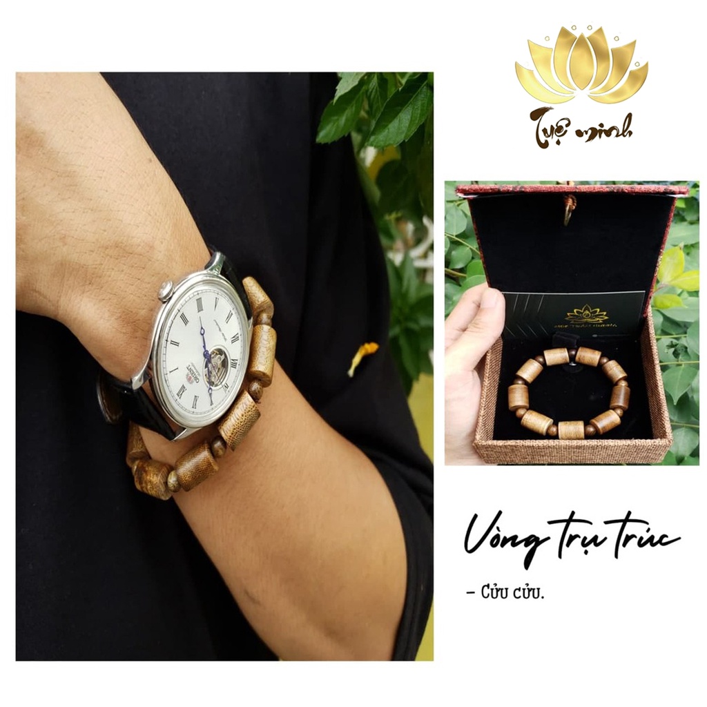 Vòng Tay Trầm Hương Trụ Trúc 10mm Trầm Tốc Việt