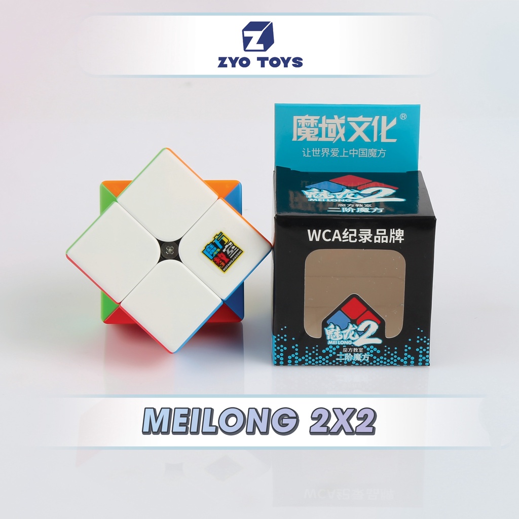 Rubik 2x2 Stickerless MoYu MeiLong MFJS Rubic 2 Tầng 2x2x2 Không Viền - ZyO Toys