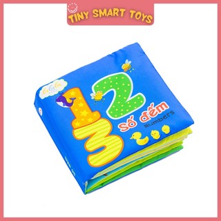 Sách Vải Lalala Baby Chủ Đề Số Đếm - Number Cho Trẻ 0 - 4 Tuổi Tương Tác Chơi và Học An Toàn - Tiny Toys