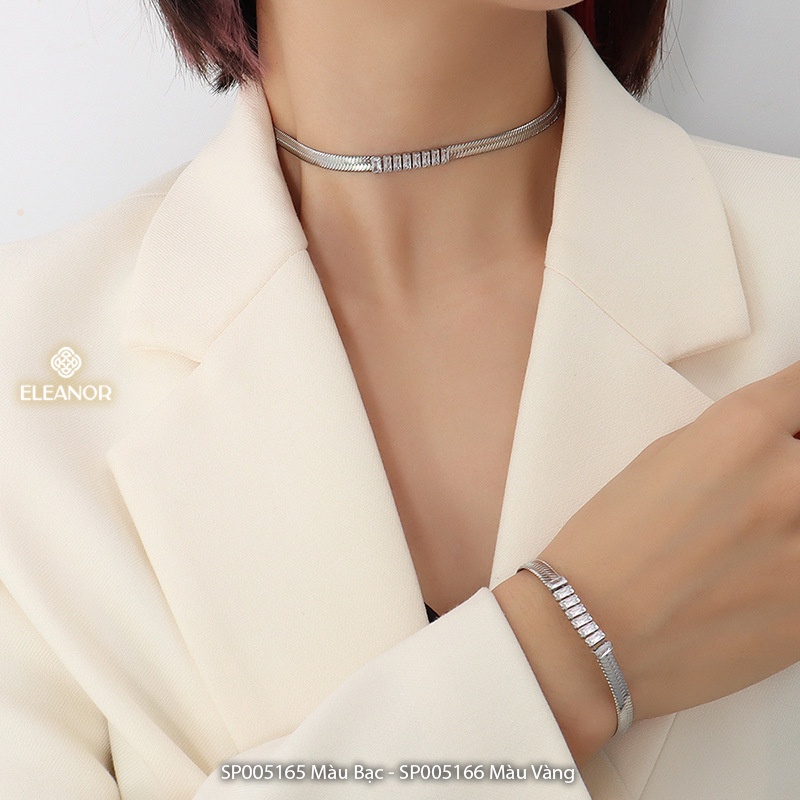 Lắc tay nữ Eleanor Accessories thiết kế đính đá độc đáo phụ kiện trang sức sang trọng cá tính