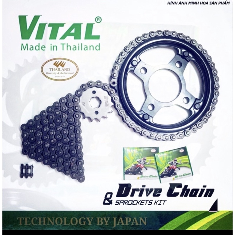 Nhông Sên Dĩa WINNER, WINNER X, SONIC, CBR - NSD, xích sên 9 ly, sên 10 ly, sên vàng 9ly, sên tfx phốt cao su VITAL