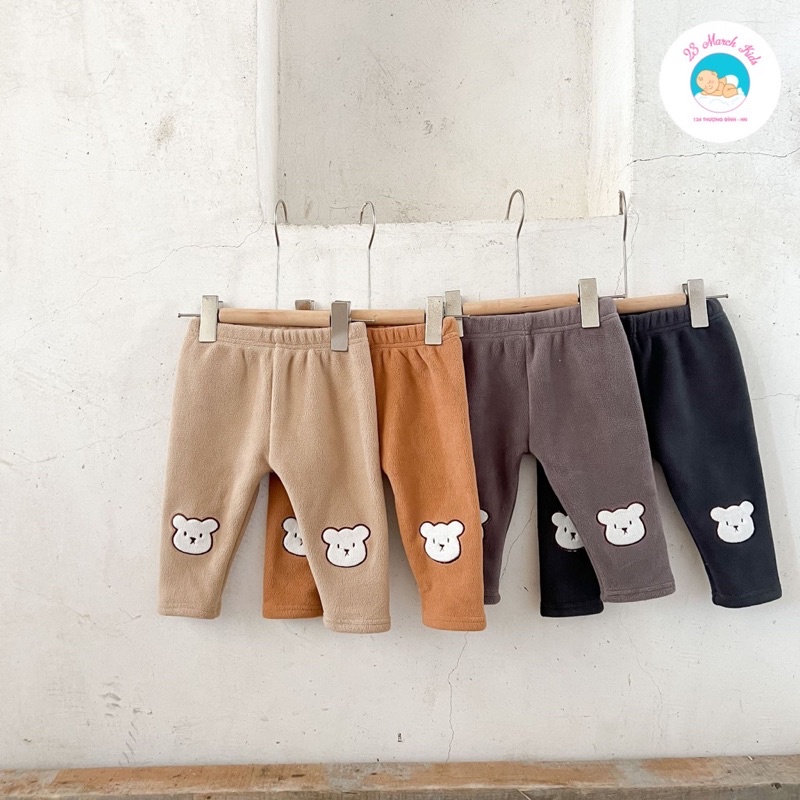 Quần nỉ gấu hàng QC cho bé siêu đẹp