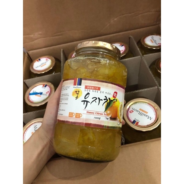 Mật ong chanh Hàn Quốc hũ 1kg _ Thơm ngon chất lượng