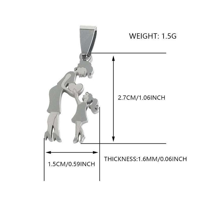 Vòng cổ Thép Không Gỉ Màu Sắc Xinh Xắn Dành Cho Mẹ Và Con Gái