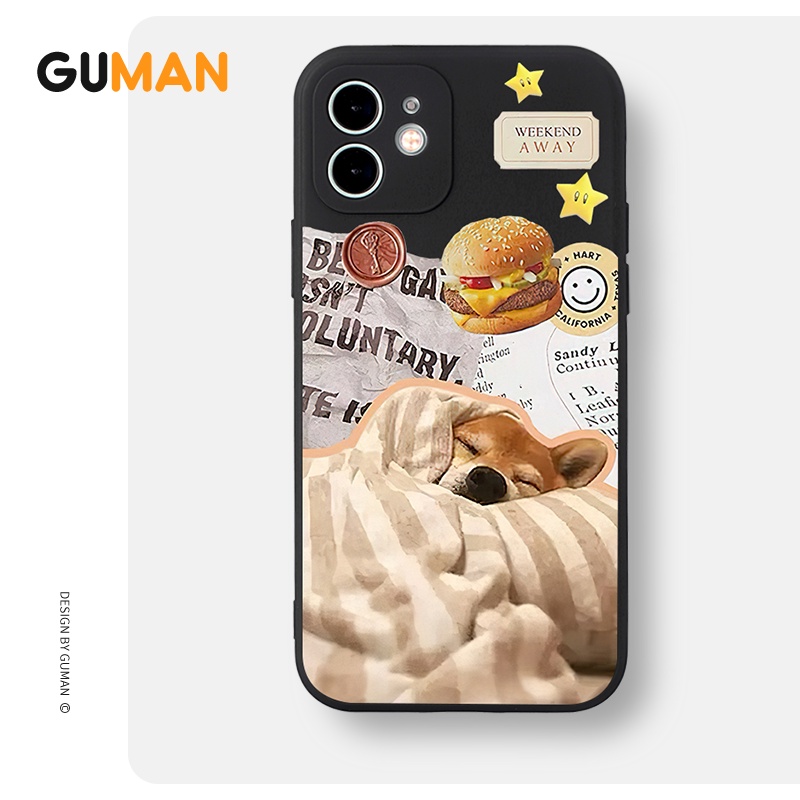 Ốp lưng GUMAN mềm nam nữ cặp đôi dễ thương đẹp cho iPhone 14 13 12 11 Pro Max SE 2020 X XR XS 8 7 6S 6 Plus kute XYB1241