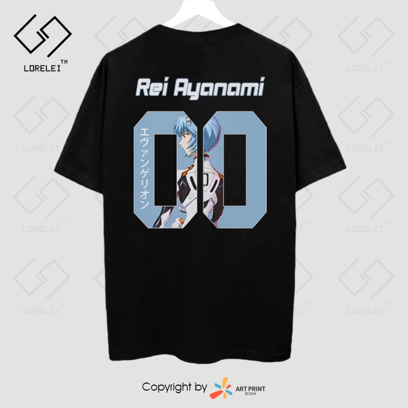 Áo thun Neon Genesis Evangelion Rei Ayanami  ngắn tay
