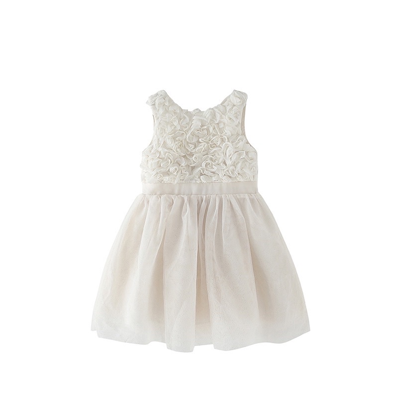 Đầm xoè kết hoa HM bé gái xuất xịn siêu xinh