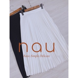 Chân váy xếp li dài