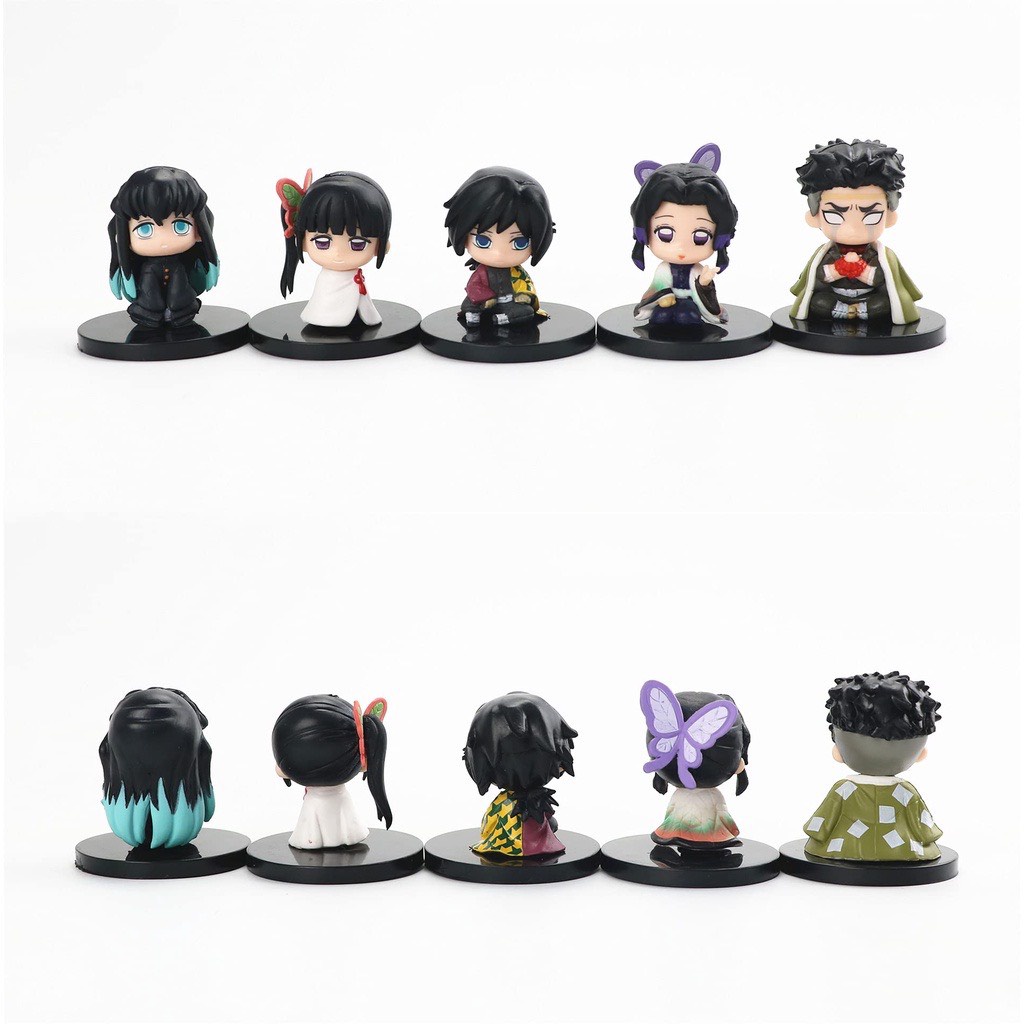 Mô hình Demon slayer: Kimetsu no Yaiba,  chibi cute trang trí để bàn, sưu tầm mô hình Anime dễ thương