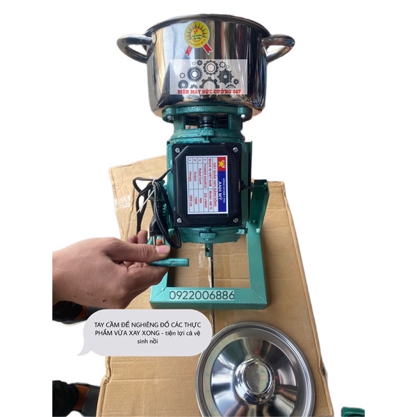 Máy xay thịt công nghiệp 750W làm giò, chả