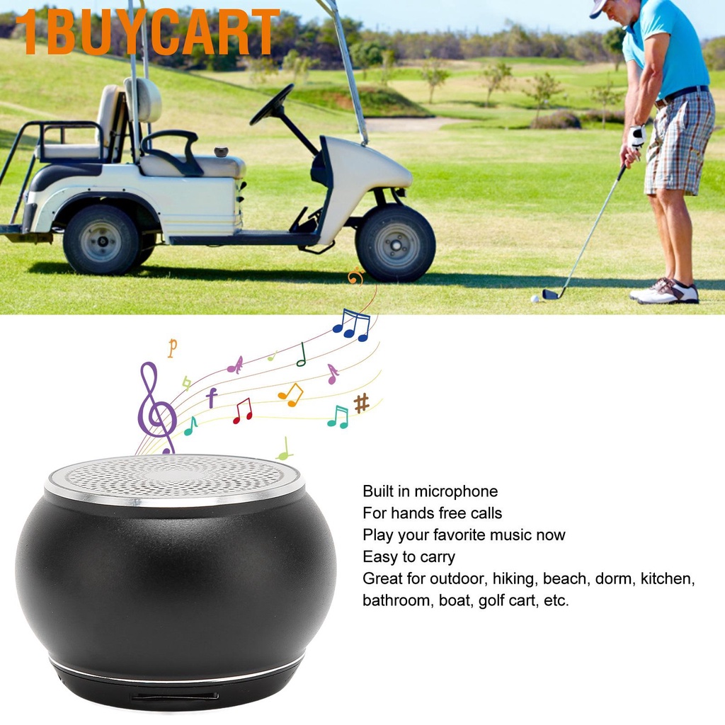 1buycart Bluetooth Small Speaker Simple Design IP67 Waterproof Portable Wireless for Shower Room Bike Car