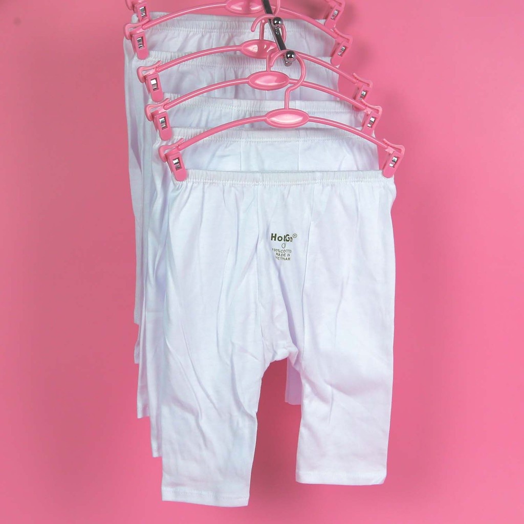 Quần Dài Sơ Sinh Trắng HotGa, Quần Dài Rã Đáy Cho Bé Sơ Sinh Mặc Tã Từ 3 - 12 Kg