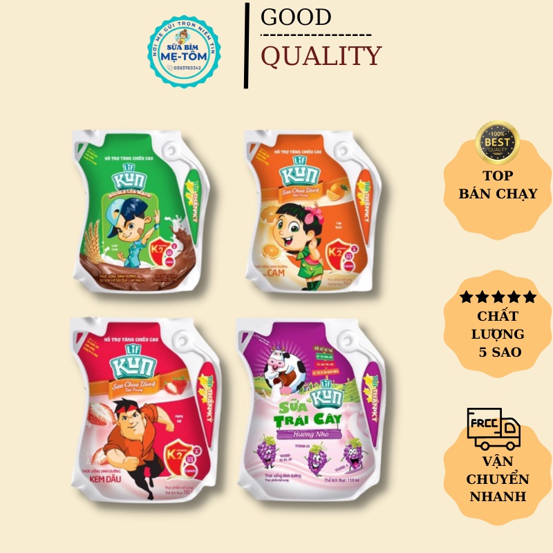 Sữa Chua Uống Kun Đầy Đủ Các Vị