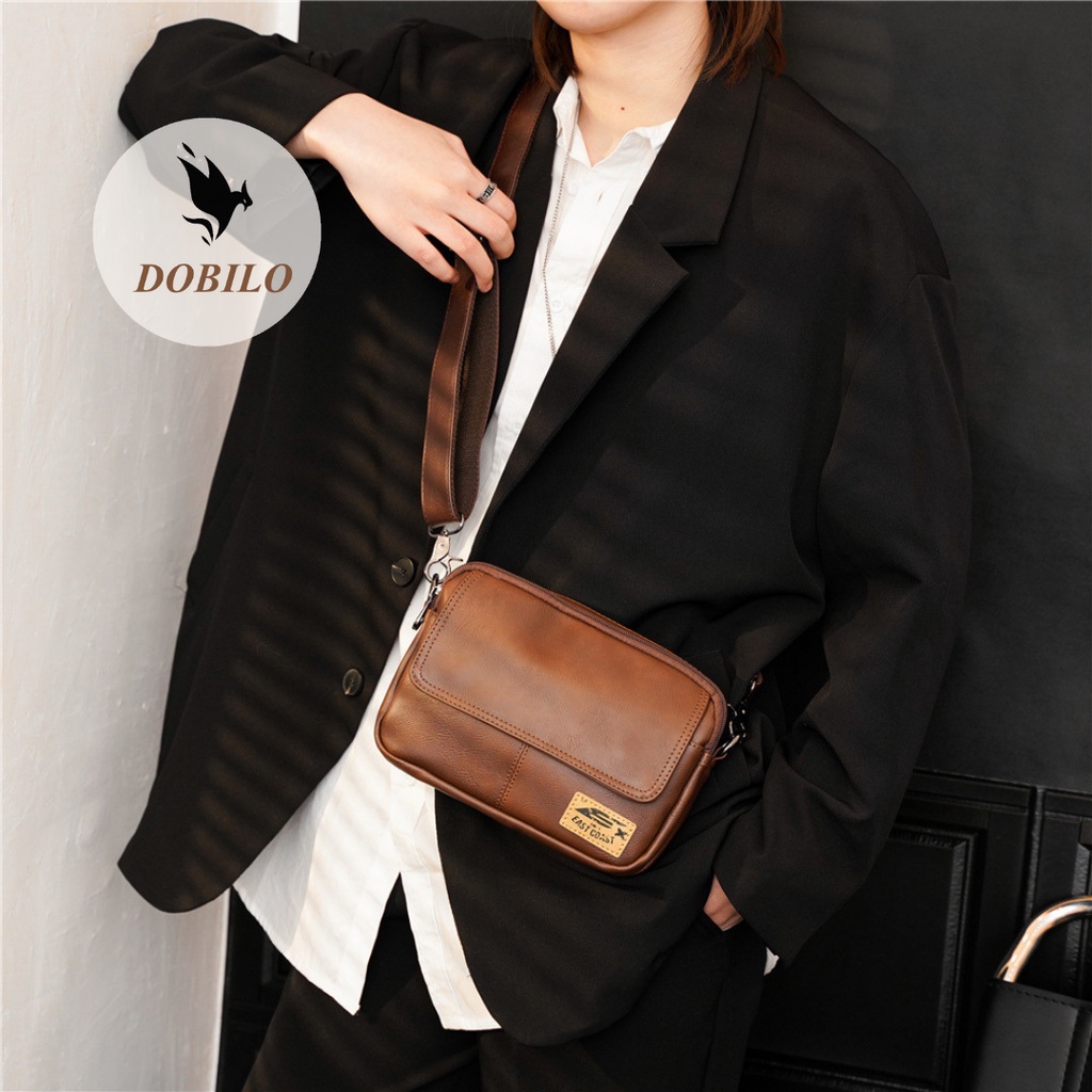 Túi Đeo Chéo Da Nam Nữ Phong Cách Thời Trang Hàn Quốc BG11