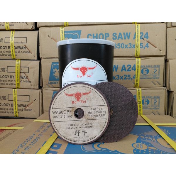 Đá Cắt Bò Tót 1 Tấc - Chuyên Cắt Sắt, Cắt Inox Bén, Lâu Mòn, Không Bụi