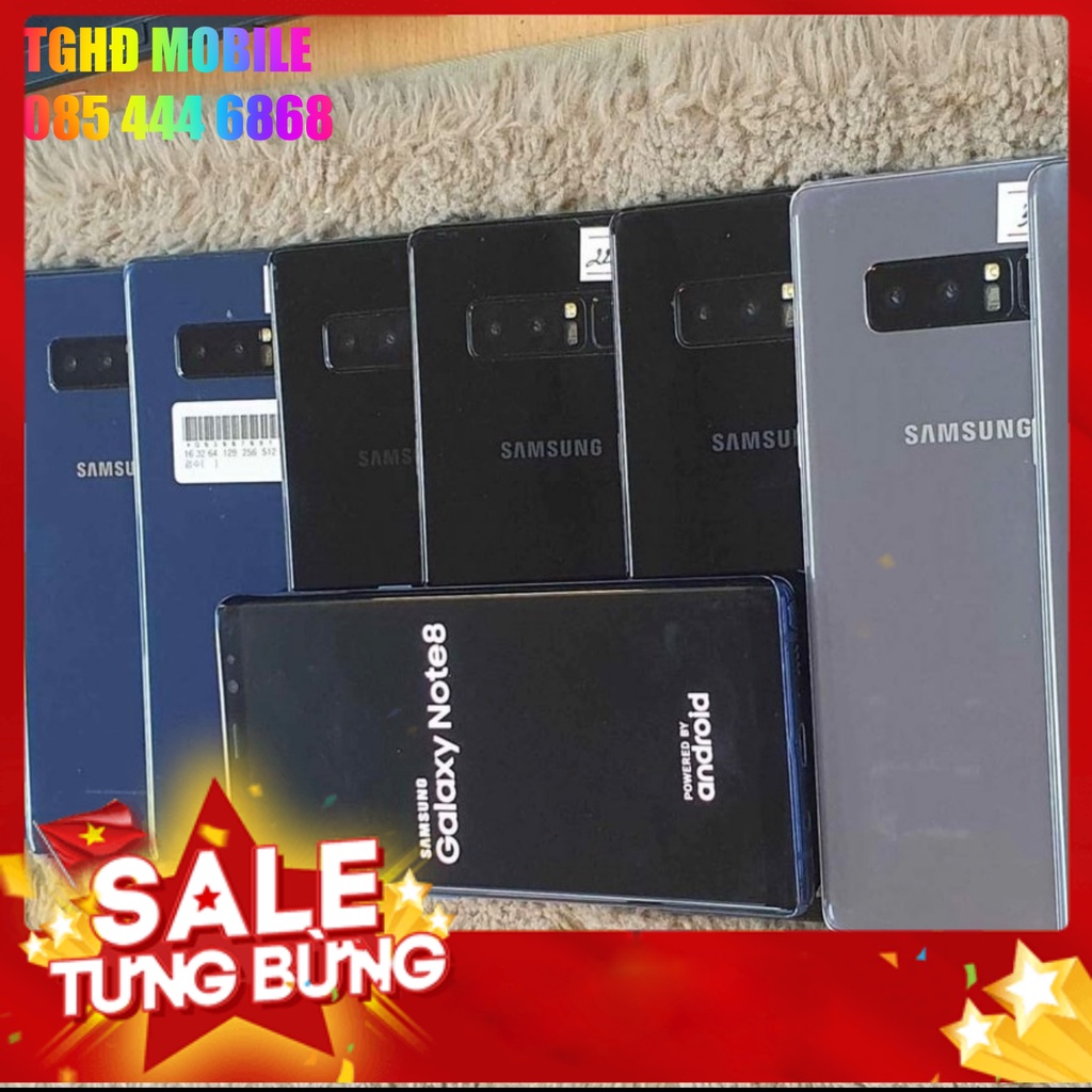 TGHĐ0622 Điện thoại Samsung Galaxy Note8 2 sim nguyên zin đẹp 99% bảo hành 6 tháng đổi trả 30 ngày