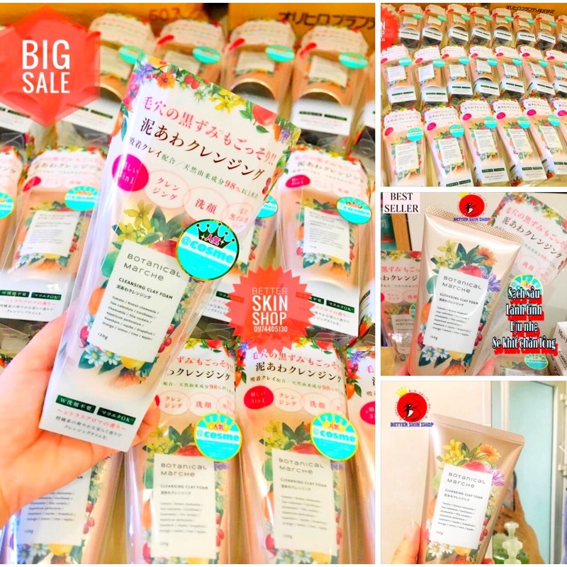 Sữa Rửa Mặt Botanical Marche Thảo Mộc - 3 in 1