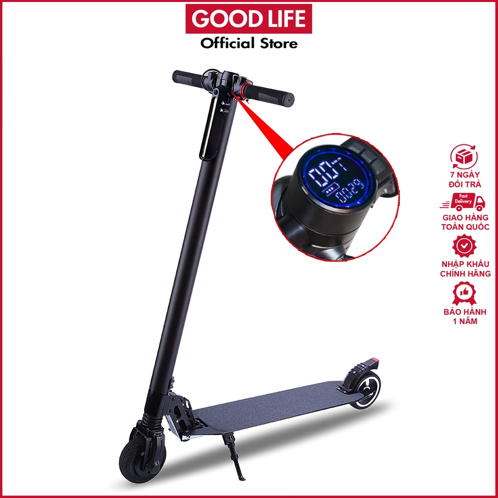 Xe điện scooter thiết kế màn hình led cao cấp chính hãng có thể gấp gọn, chịu lực tải lên đến 150kg mới nhất