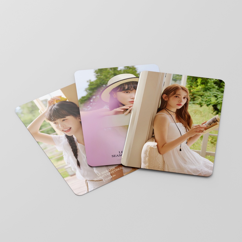 Hộp 55 Tấm Thẻ KPOP LE SSERAFIM Photocard FEARLESS Album Lomo Card Postcard