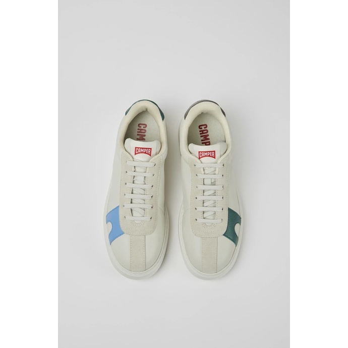 Giày nam Camper Twins White non-dyed leather and suede K100743
