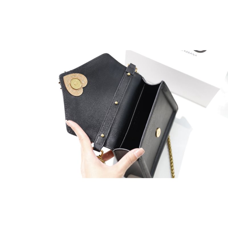 Túi xách nữ D.G top handle mini xách xinh dã man 2 màu(đen&amp; trắng)fullbox nam châm