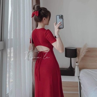 ĐẦM DÁNG DÀI CỘT HỞ LƯNG CÓ BIGSIZE