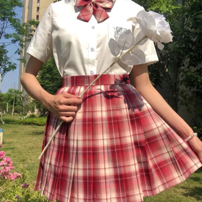 Sét Váy Kẻ JK Nữ, Sét Học Sinh