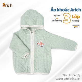 Bộ Áo Khoác Chằn Bông Vải Sợi Tre Siêu Thoáng Mát, Mềm Mịn Arich