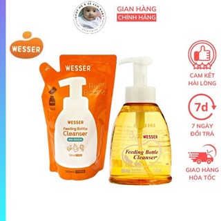 Nước rửa bình sữa Wesser 500ml/Cọ đa năng wesser/Sữa tắm Wesser