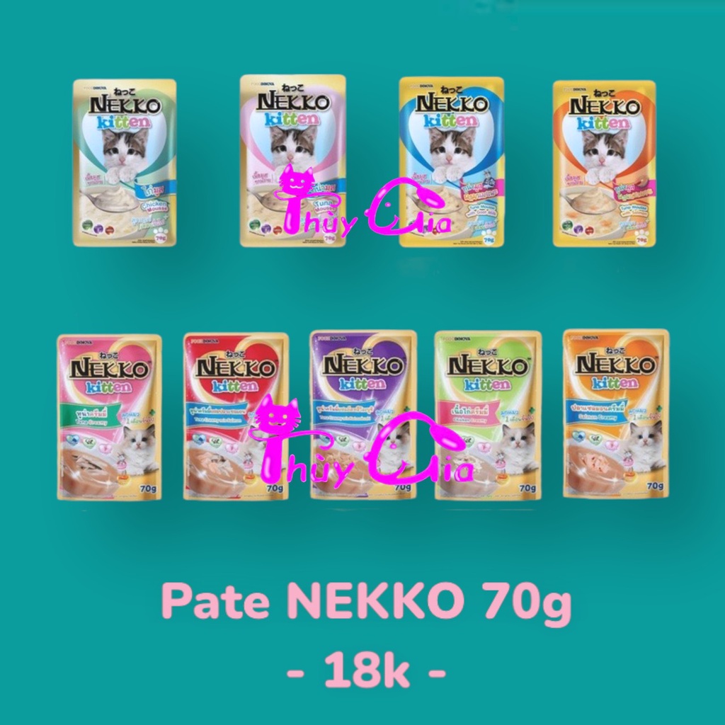 Gói thức ăn cho mèo NEKKO KITTEN 70g