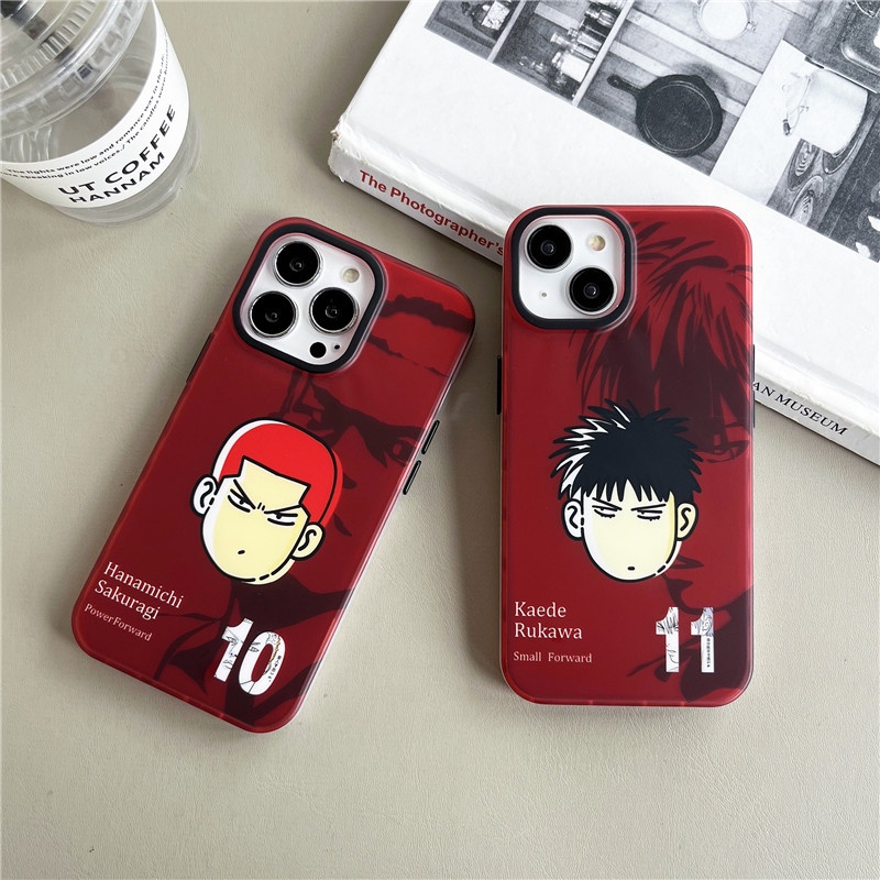 Ốp Điện Thoại Màu Laser In Logo Slam Dunk Sang Trọng Cho iPhone 14 13 11 12 Pro Max 12Pro 13Pro iPhone11