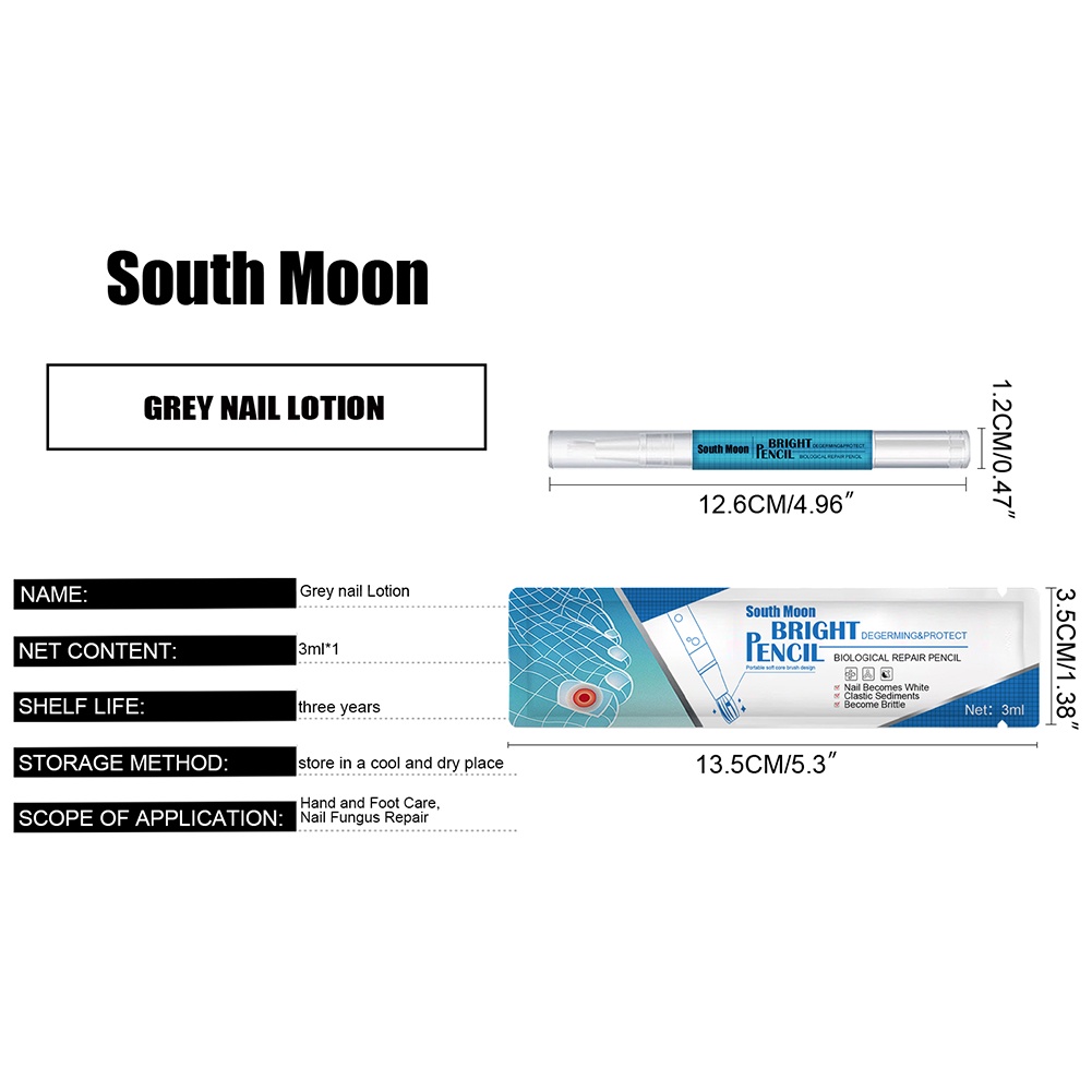 ANNIES Dung dịch phục hồi móng SOUTH MOON loại bỏ nấm làm mềm và dày 3ml