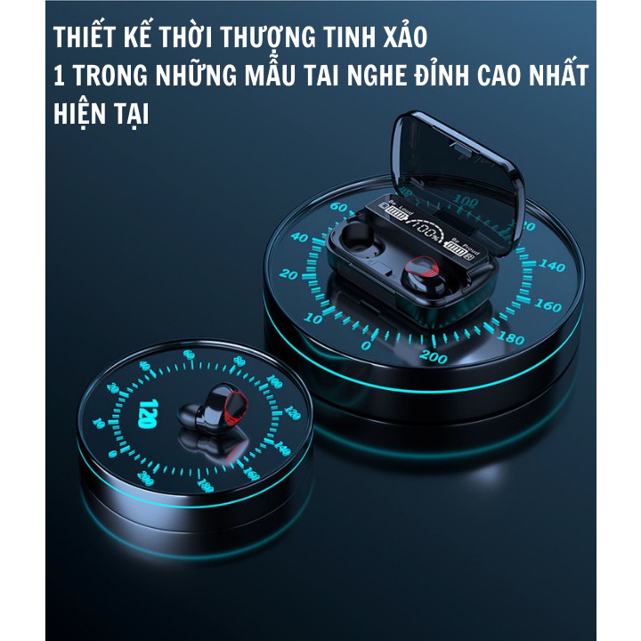 Tai Nghe Bluetooth M10 Pro, Tai Nghe Không Dây M10 Pro Phiên Bản Nâng Cấp Pin Trâu, Chạm Cảm Ứng, BH 6 Tháng